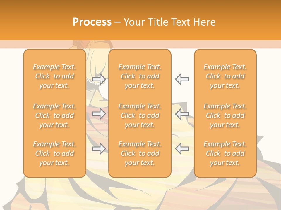 A Woman In A Yellow Dress Is Standing On The Ground PowerPoint Template