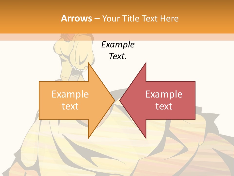 A Woman In A Yellow Dress Is Standing On The Ground PowerPoint Template