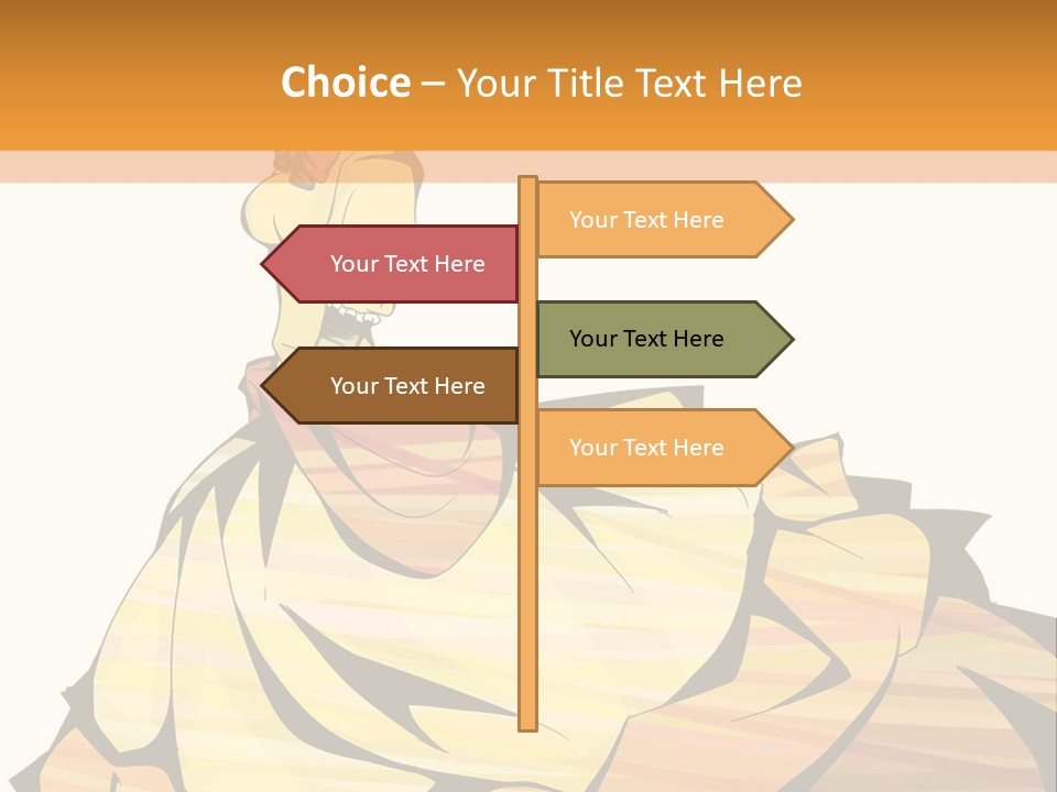 A Woman In A Yellow Dress Is Standing On The Ground PowerPoint Template