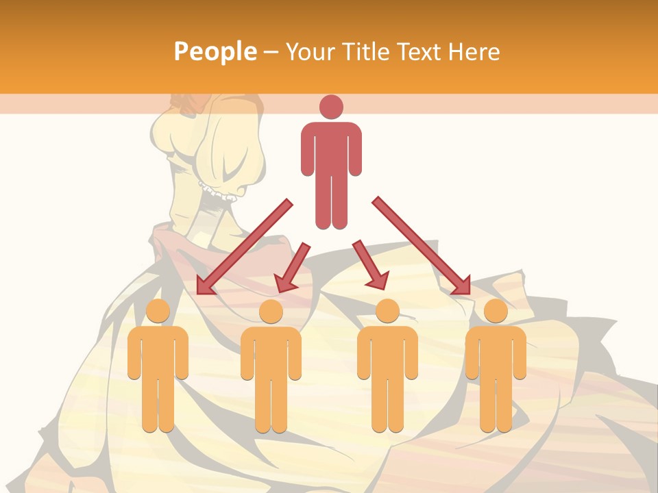 A Woman In A Yellow Dress Is Standing On The Ground PowerPoint Template