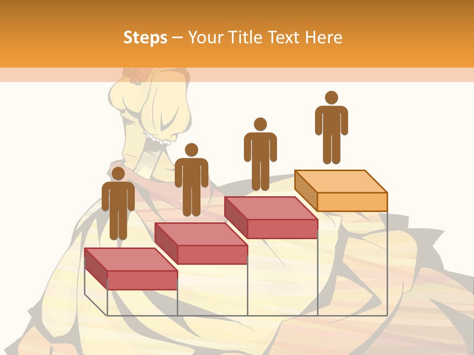 A Woman In A Yellow Dress Is Standing On The Ground PowerPoint Template