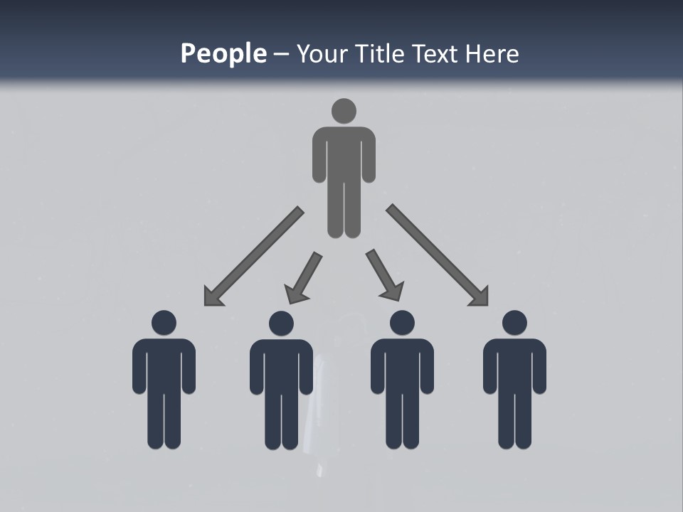 Two People Standing Under A Tree In The Dark PowerPoint Template