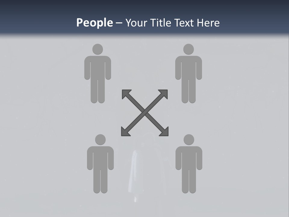 Two People Standing Under A Tree In The Dark PowerPoint Template