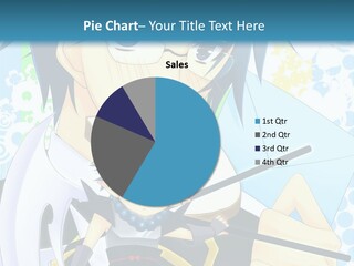 A Couple Of Anime Characters With Blue Hair PowerPoint Template