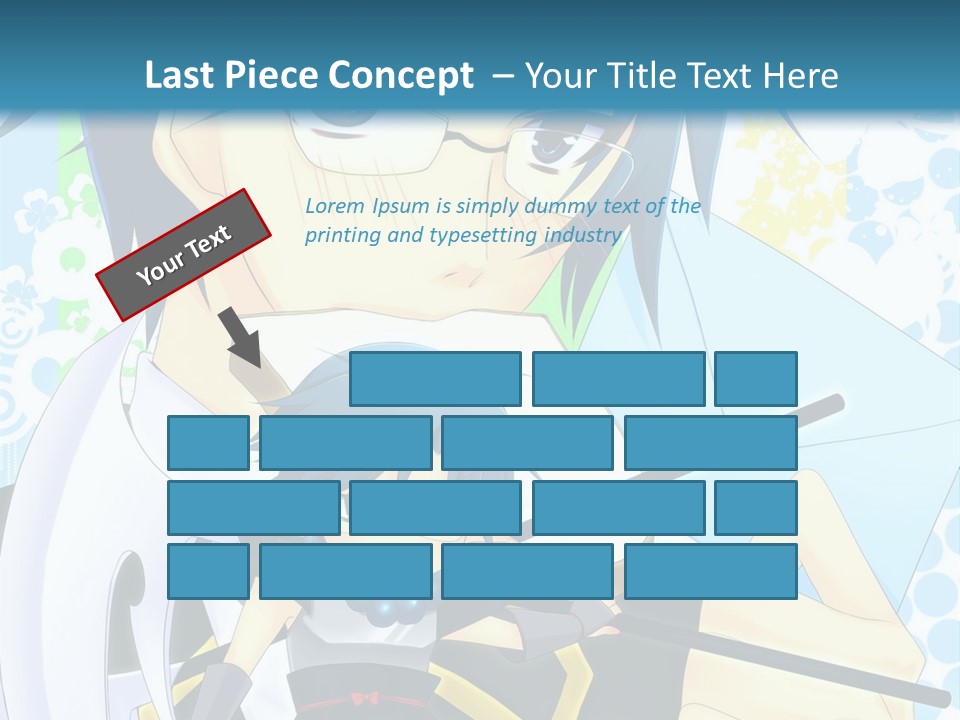 A Couple Of Anime Characters With Blue Hair PowerPoint Template
