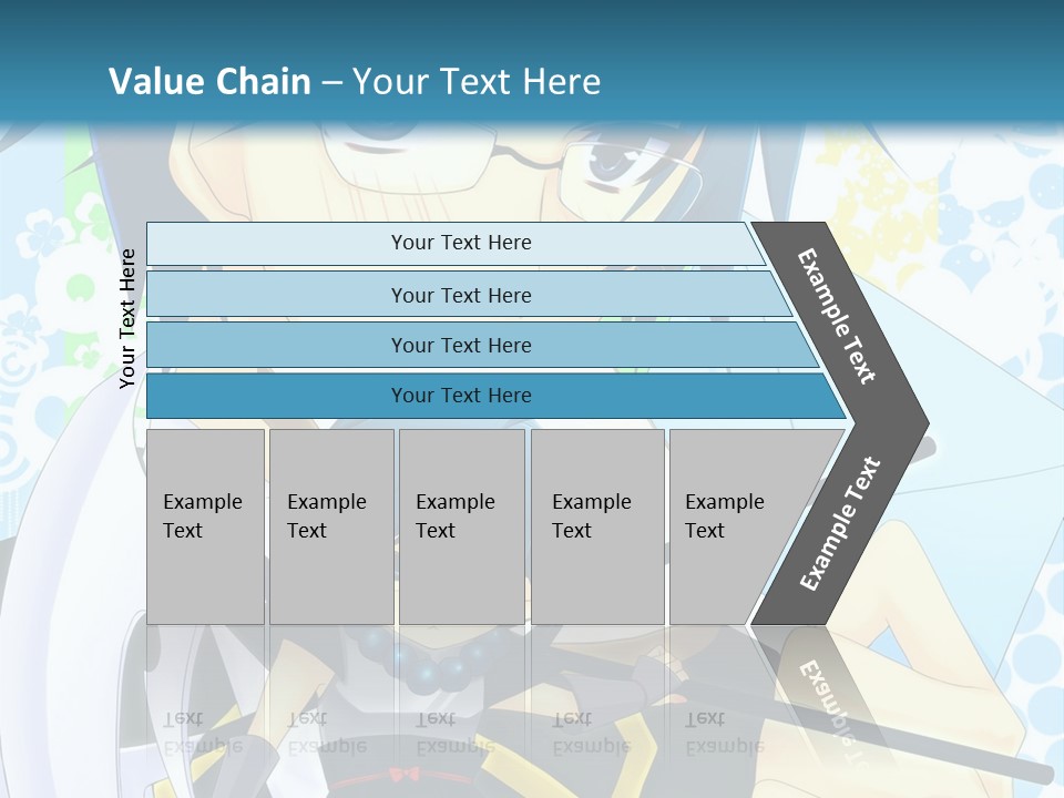 A Couple Of Anime Characters With Blue Hair PowerPoint Template