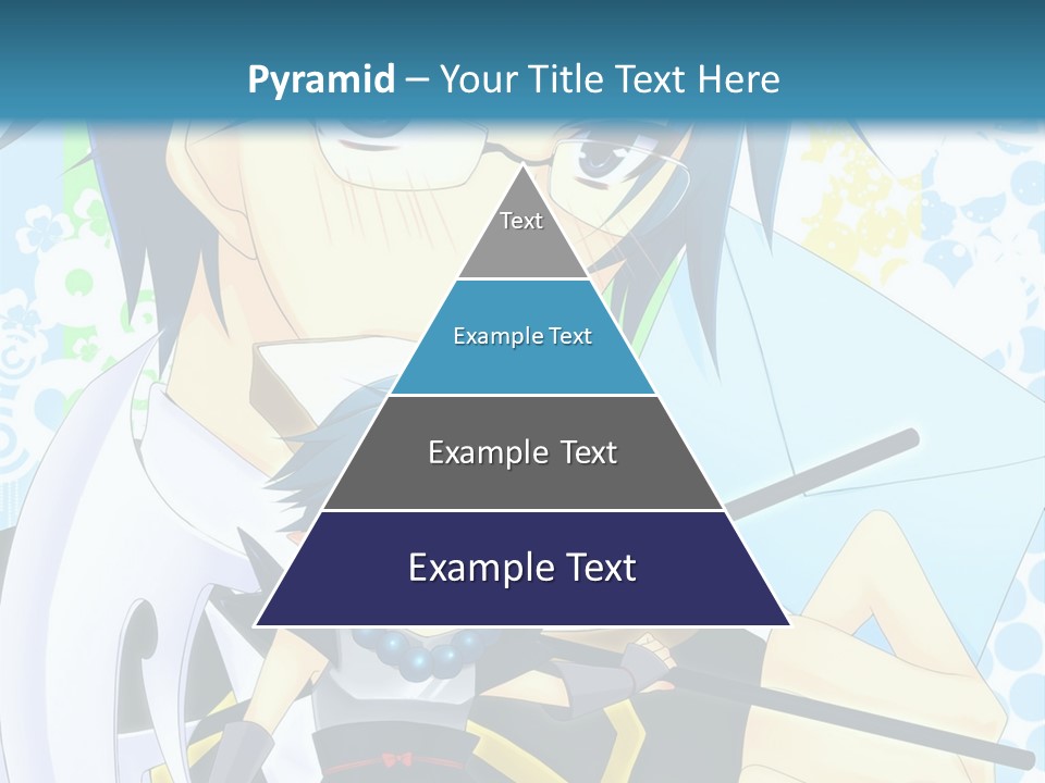 A Couple Of Anime Characters With Blue Hair PowerPoint Template