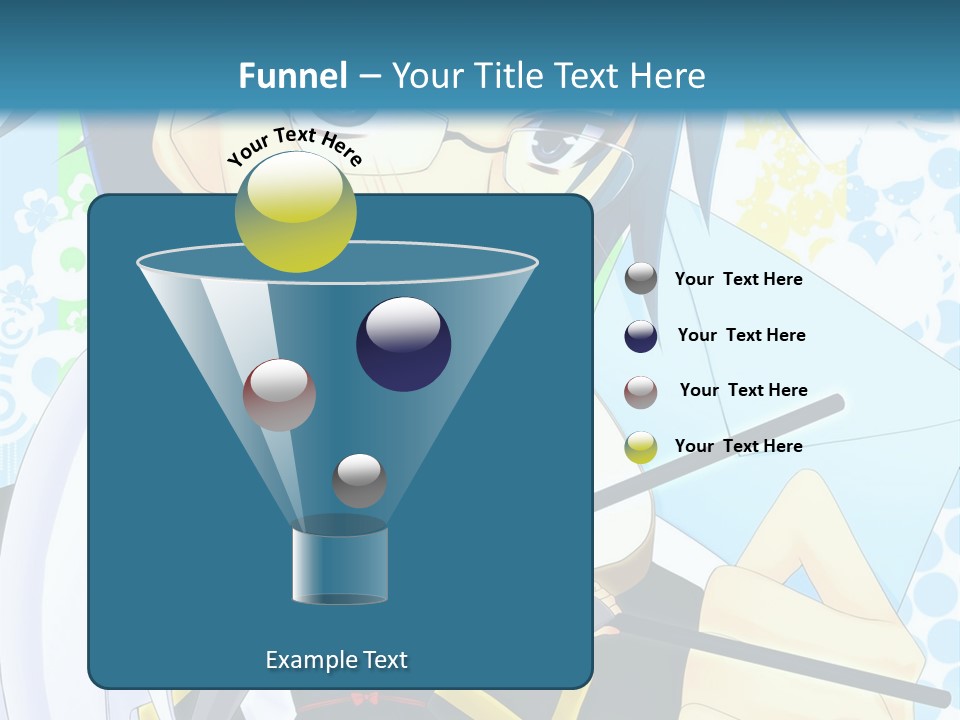 A Couple Of Anime Characters With Blue Hair PowerPoint Template