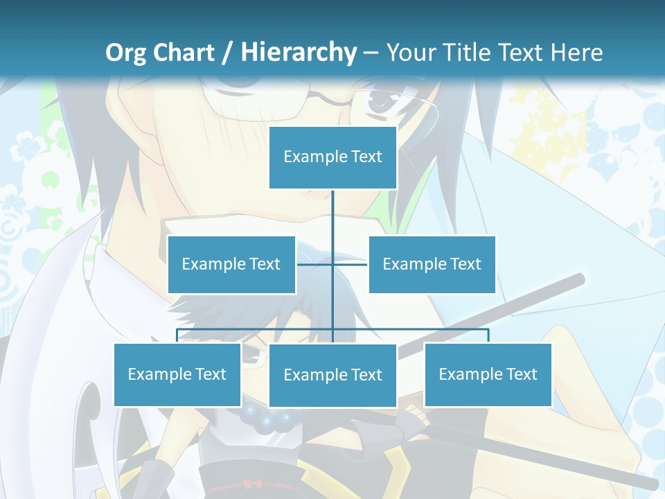 A Couple Of Anime Characters With Blue Hair PowerPoint Template