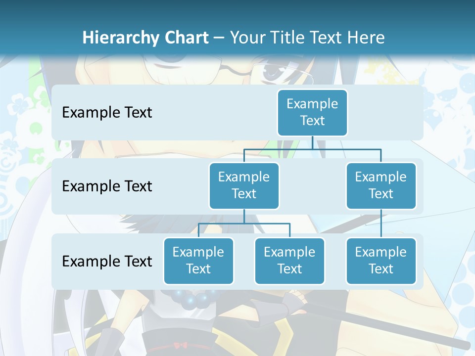 A Couple Of Anime Characters With Blue Hair PowerPoint Template