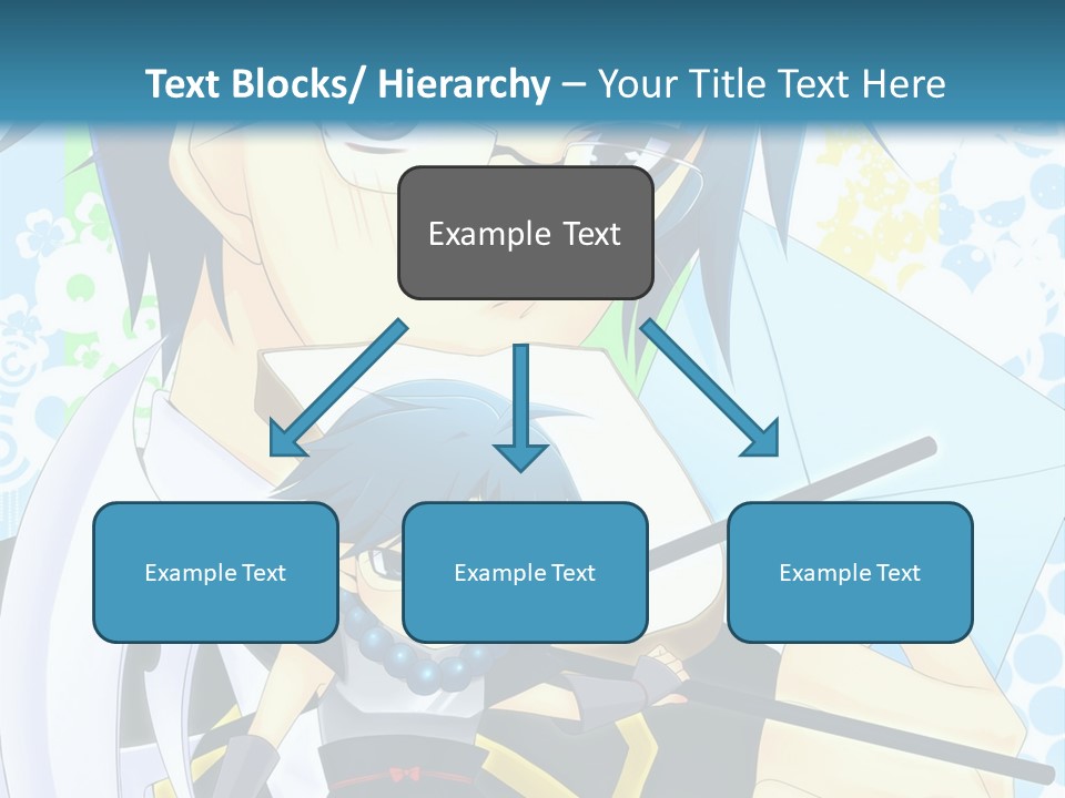 A Couple Of Anime Characters With Blue Hair PowerPoint Template