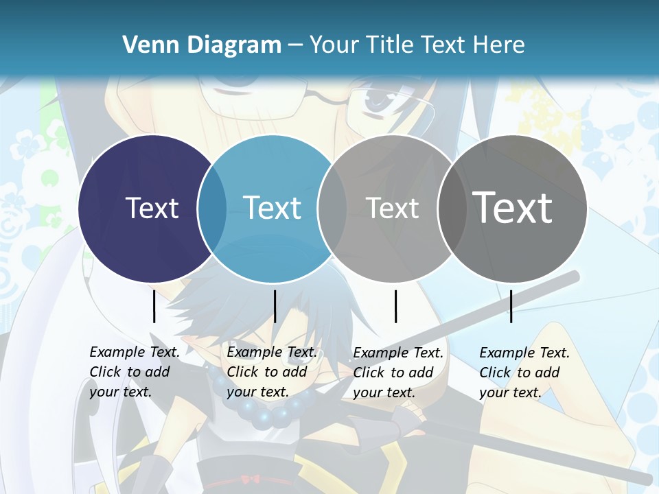 A Couple Of Anime Characters With Blue Hair PowerPoint Template