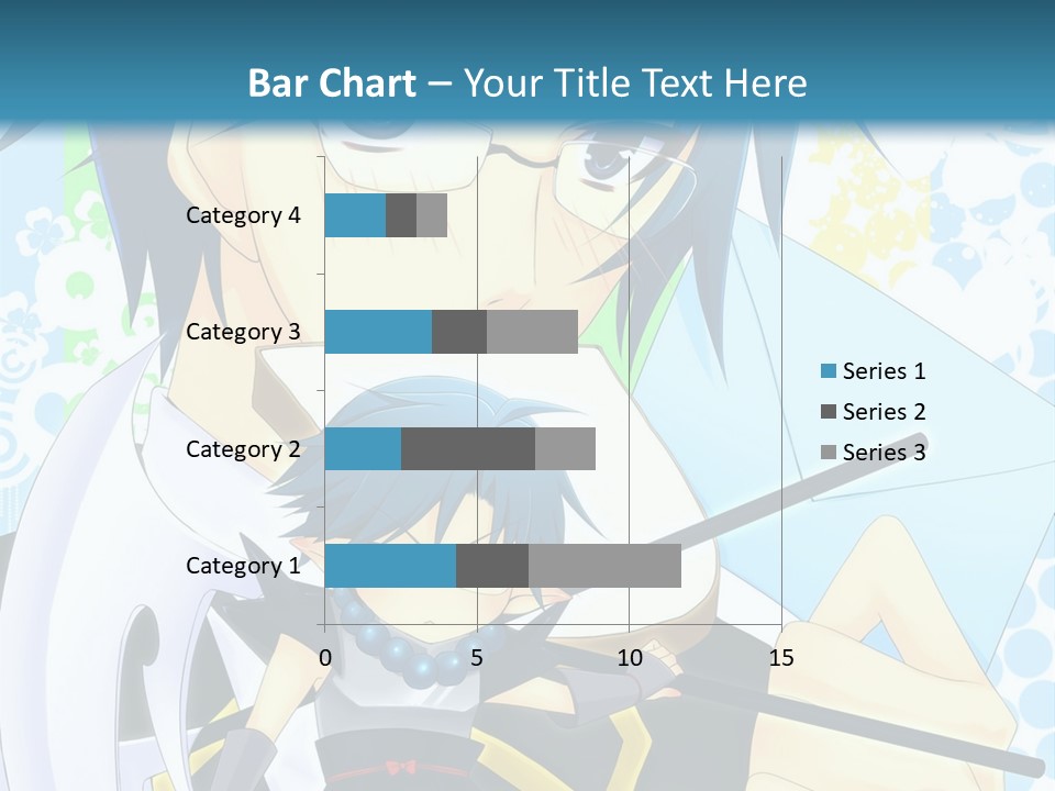 A Couple Of Anime Characters With Blue Hair PowerPoint Template