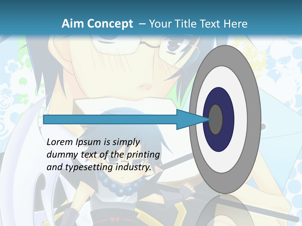 A Couple Of Anime Characters With Blue Hair PowerPoint Template
