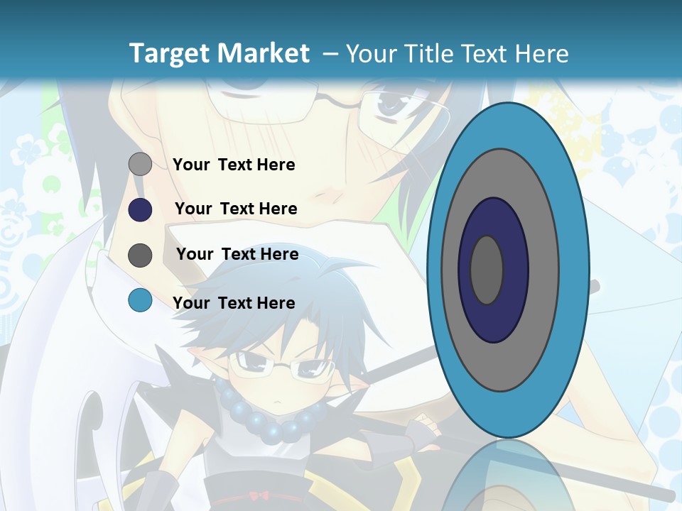 A Couple Of Anime Characters With Blue Hair PowerPoint Template