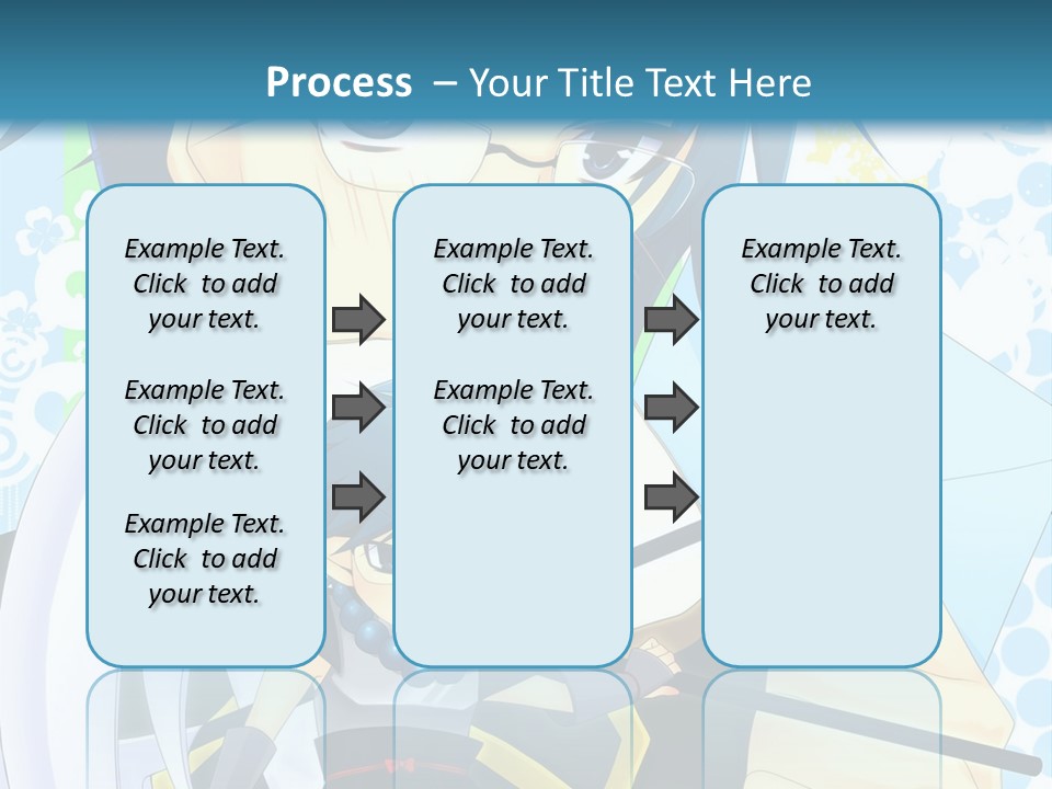A Couple Of Anime Characters With Blue Hair PowerPoint Template