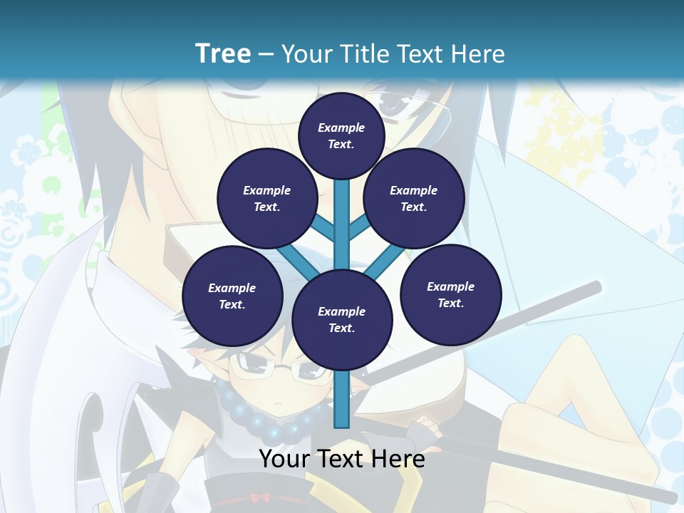 A Couple Of Anime Characters With Blue Hair PowerPoint Template