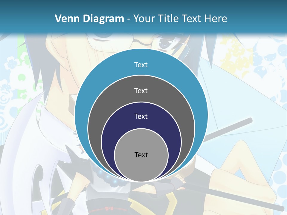 A Couple Of Anime Characters With Blue Hair PowerPoint Template