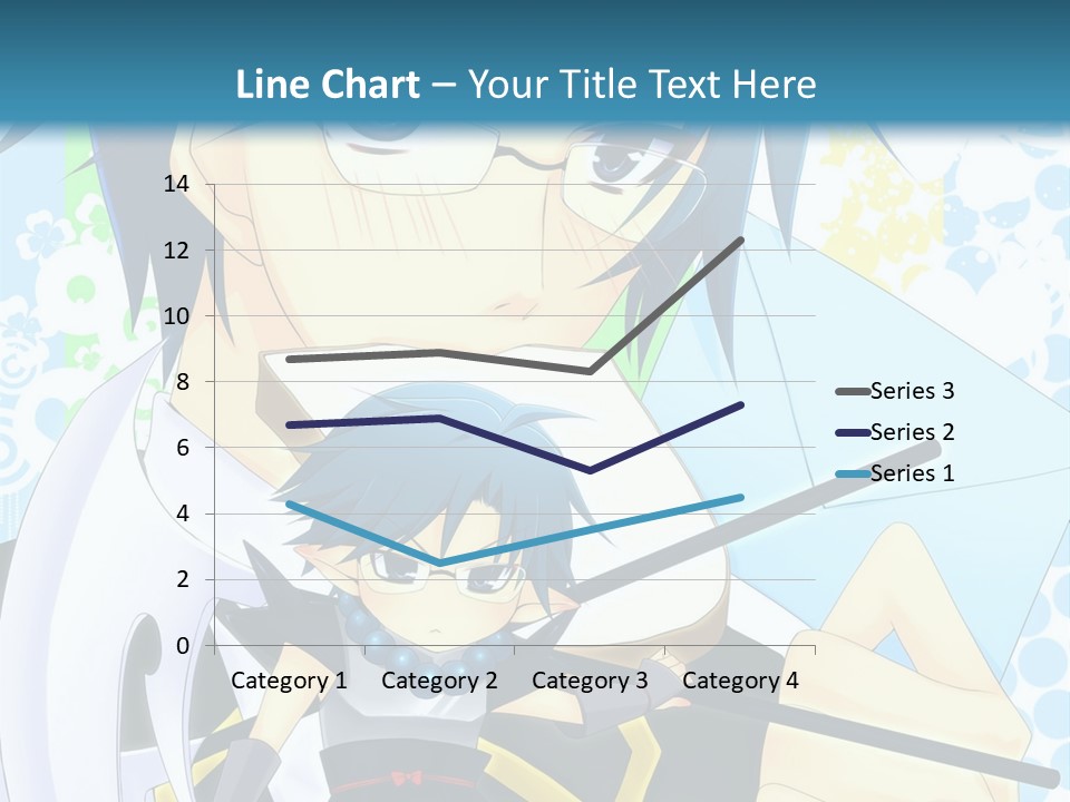A Couple Of Anime Characters With Blue Hair PowerPoint Template
