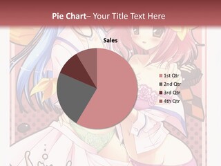 A Couple Of Anime Girls With Pink Hair PowerPoint Template