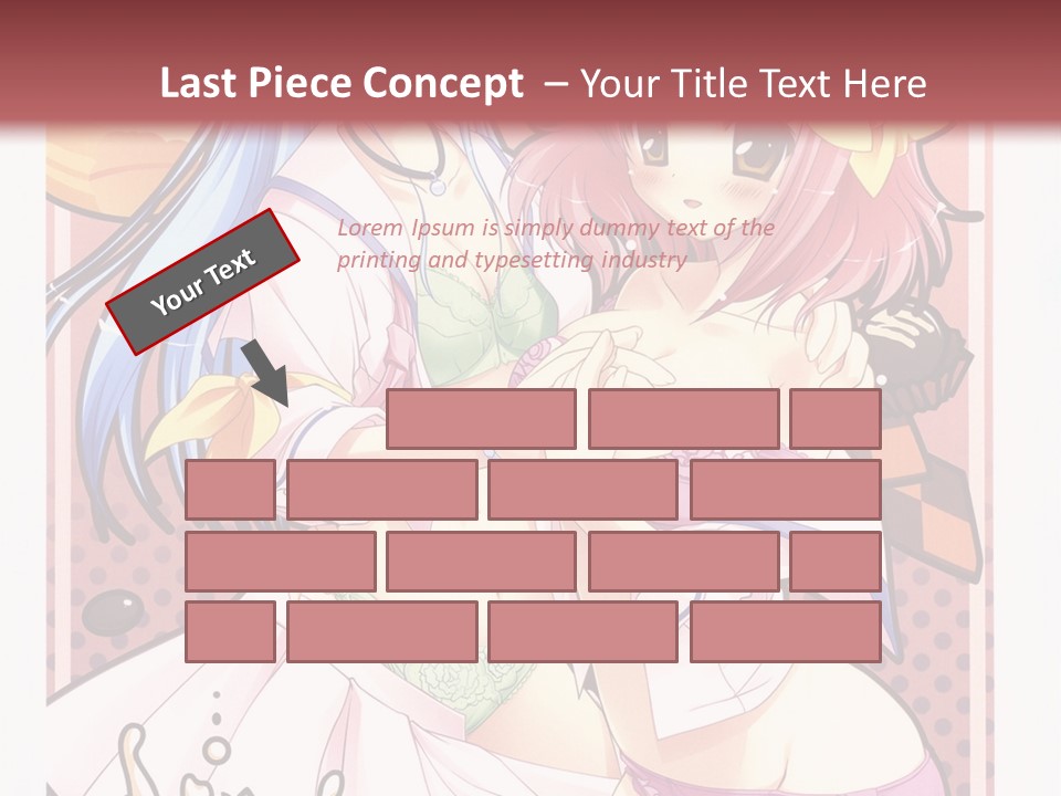 A Couple Of Anime Girls With Pink Hair PowerPoint Template