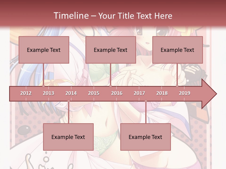 A Couple Of Anime Girls With Pink Hair PowerPoint Template