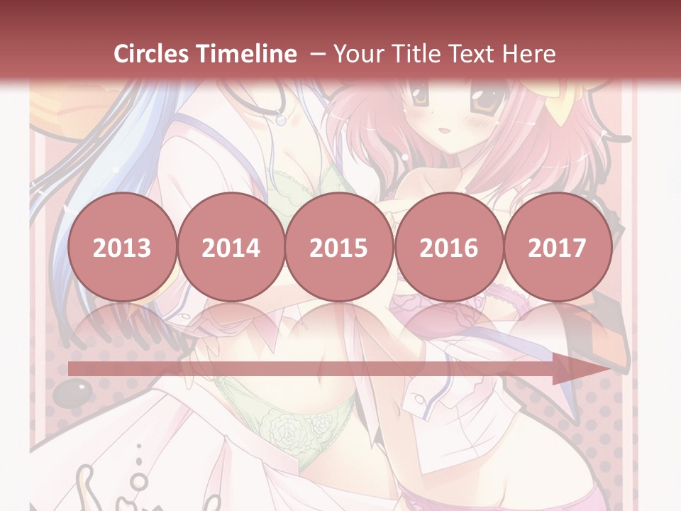 A Couple Of Anime Girls With Pink Hair PowerPoint Template