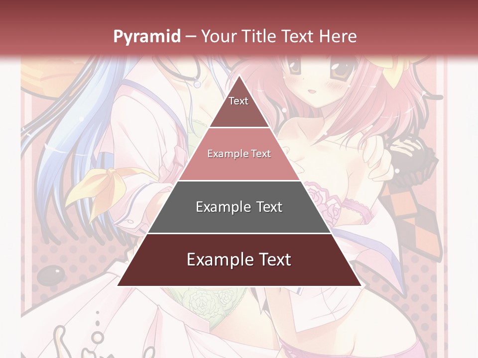 A Couple Of Anime Girls With Pink Hair PowerPoint Template