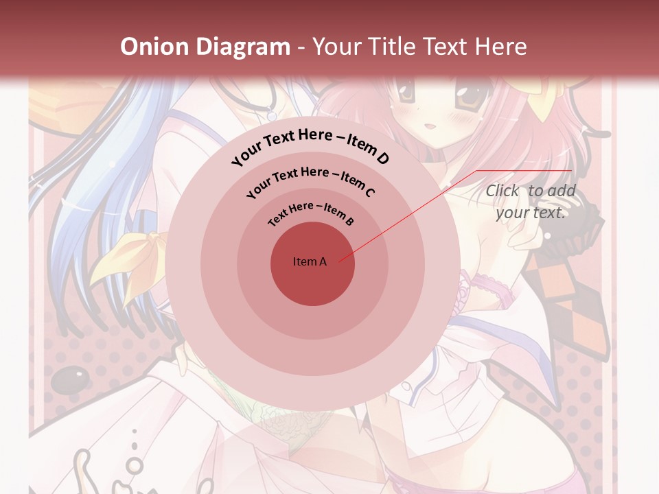 A Couple Of Anime Girls With Pink Hair PowerPoint Template