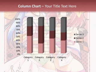 A Couple Of Anime Girls With Pink Hair PowerPoint Template