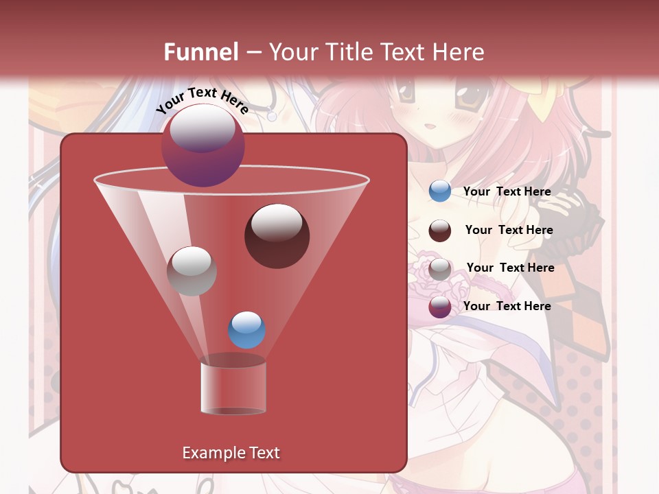 A Couple Of Anime Girls With Pink Hair PowerPoint Template