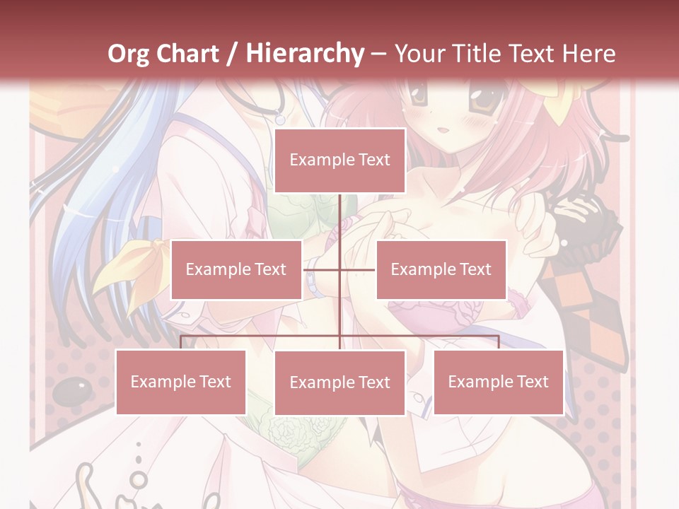 A Couple Of Anime Girls With Pink Hair PowerPoint Template
