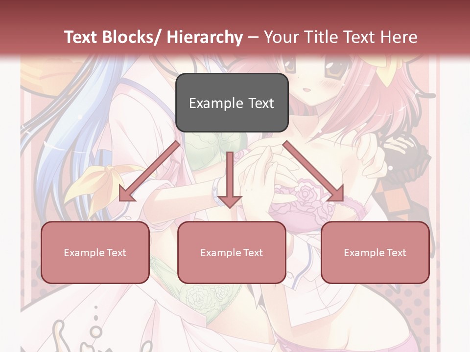 A Couple Of Anime Girls With Pink Hair PowerPoint Template