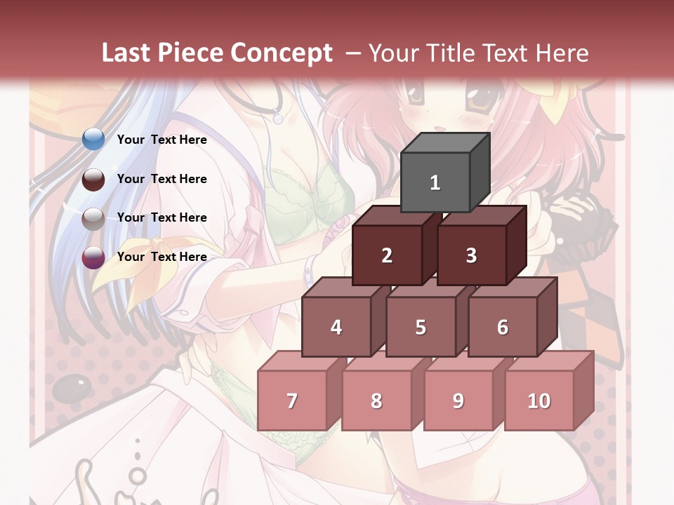 A Couple Of Anime Girls With Pink Hair PowerPoint Template