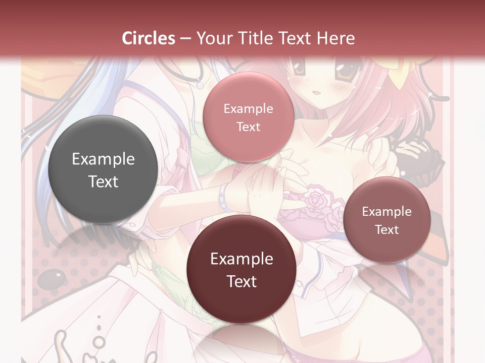 A Couple Of Anime Girls With Pink Hair PowerPoint Template