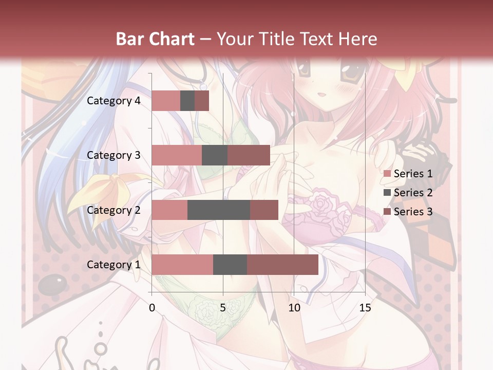 A Couple Of Anime Girls With Pink Hair PowerPoint Template