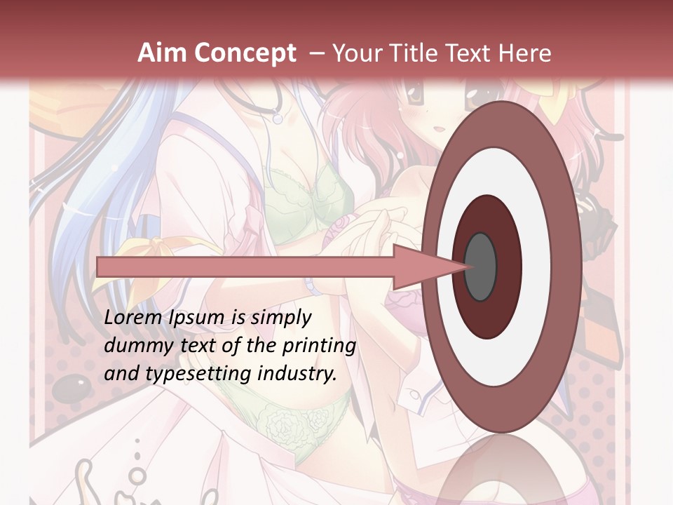 A Couple Of Anime Girls With Pink Hair PowerPoint Template