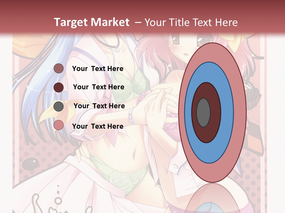 A Couple Of Anime Girls With Pink Hair PowerPoint Template