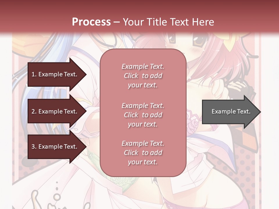 A Couple Of Anime Girls With Pink Hair PowerPoint Template