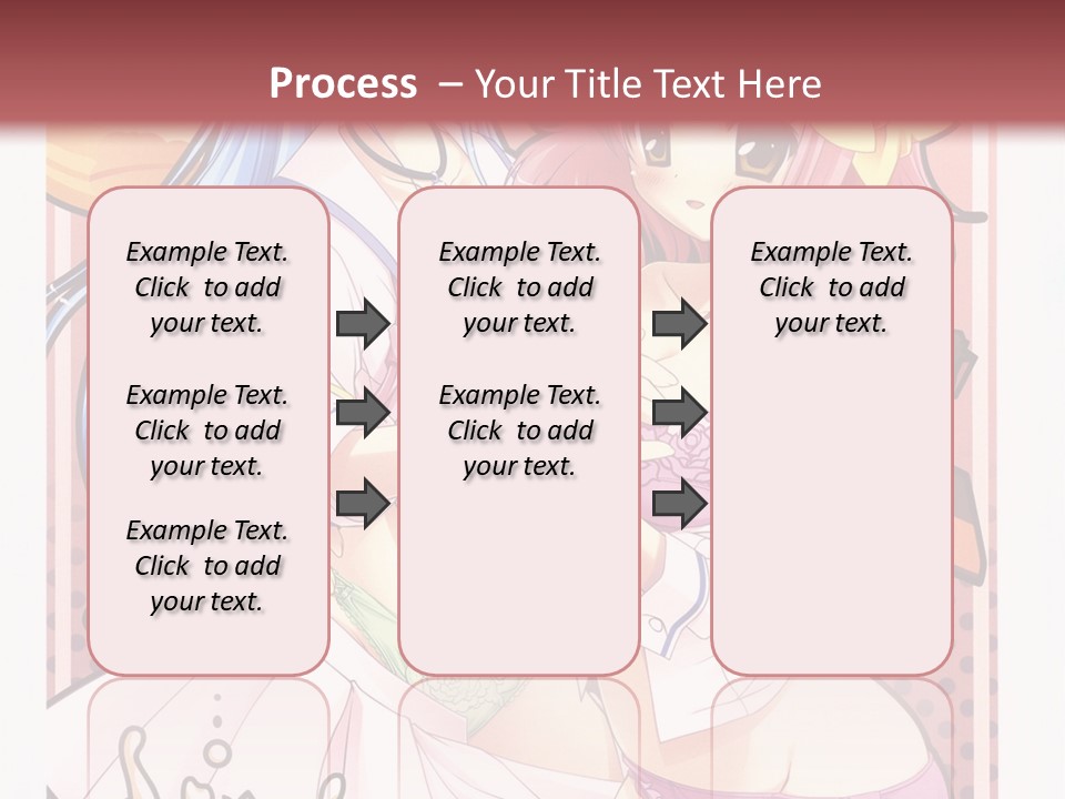 A Couple Of Anime Girls With Pink Hair PowerPoint Template