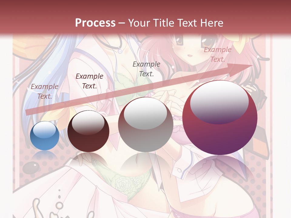 A Couple Of Anime Girls With Pink Hair PowerPoint Template