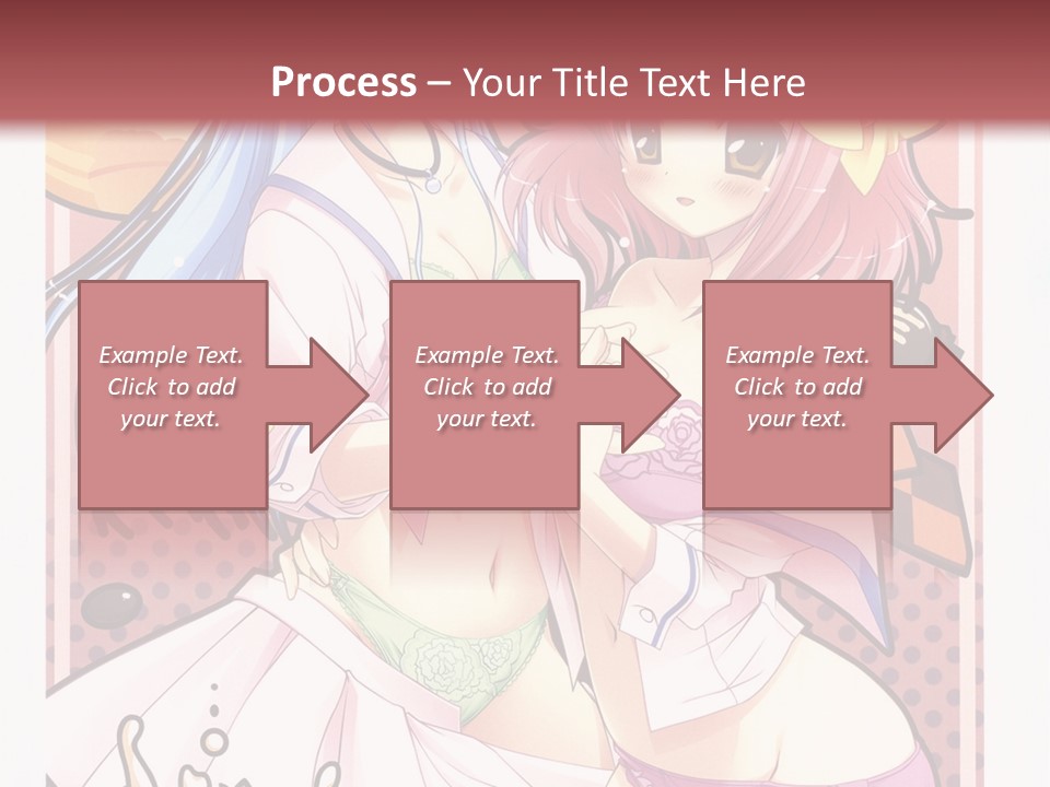 A Couple Of Anime Girls With Pink Hair PowerPoint Template