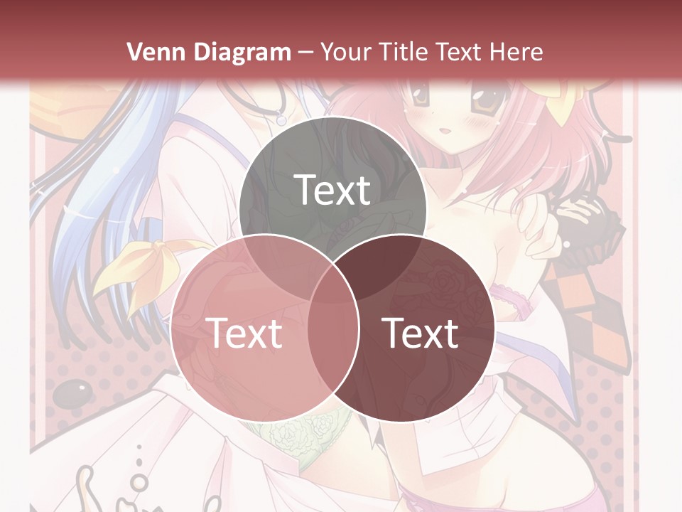 A Couple Of Anime Girls With Pink Hair PowerPoint Template