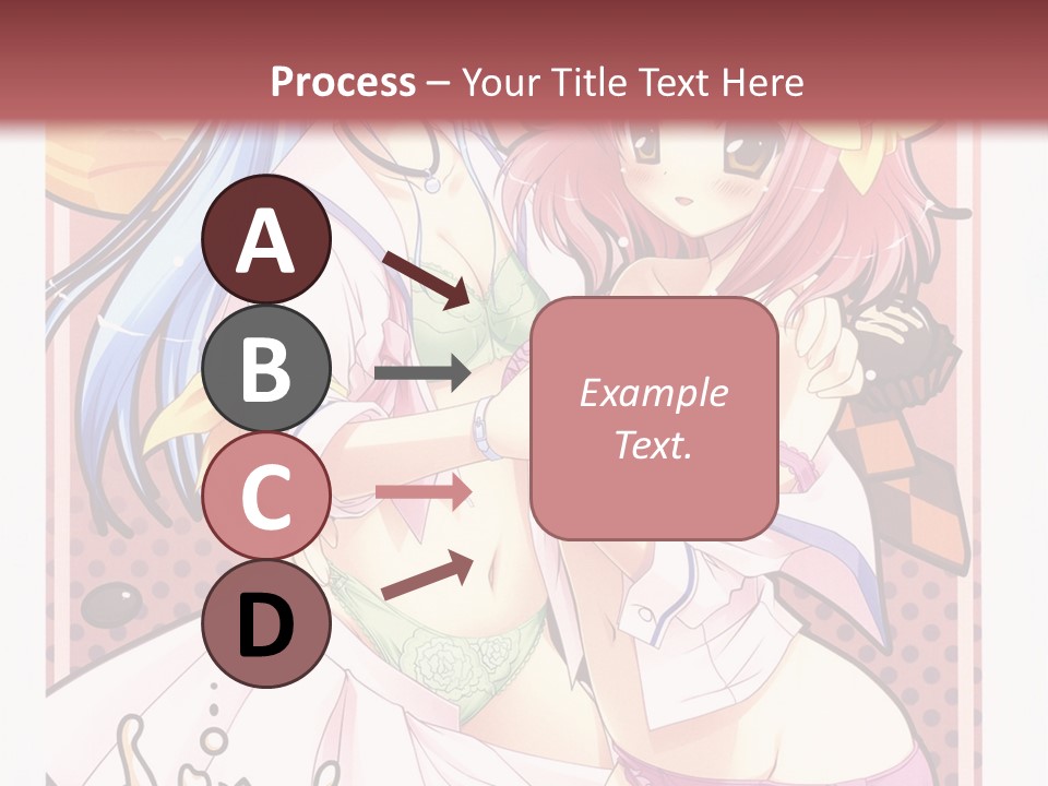 A Couple Of Anime Girls With Pink Hair PowerPoint Template