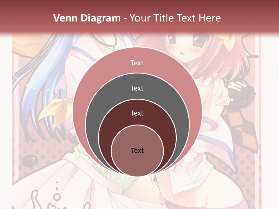 A Couple Of Anime Girls With Pink Hair PowerPoint Template
