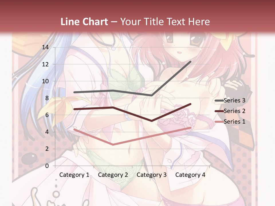 A Couple Of Anime Girls With Pink Hair PowerPoint Template