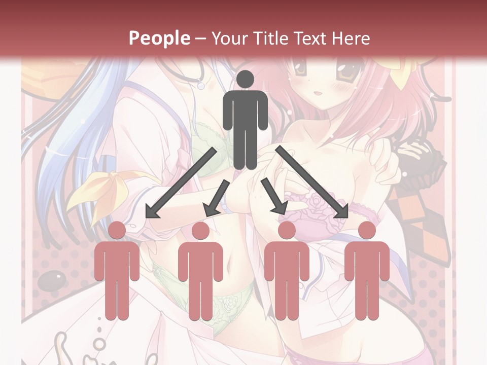 A Couple Of Anime Girls With Pink Hair PowerPoint Template