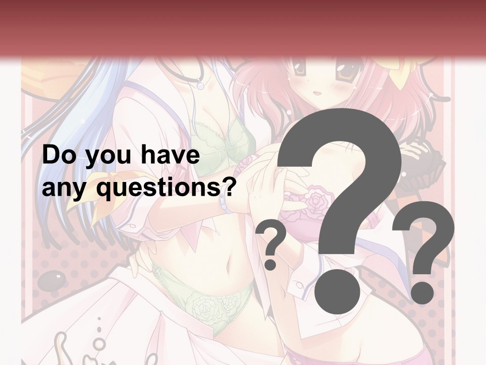 A Couple Of Anime Girls With Pink Hair PowerPoint Template