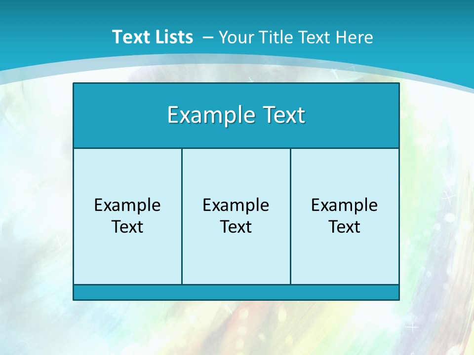 A Woman In A Blue Dress With A Rainbow Background PowerPoint Template