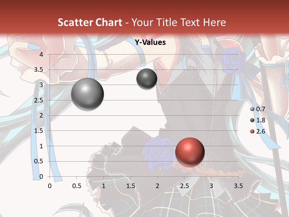 A Girl With Blue Hair Holding A Blue Flower Powerpoint Presentation PowerPoint Template